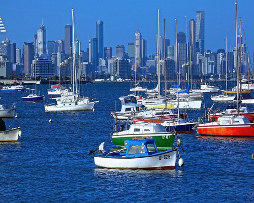 Melbourne Southbank dining and leisure area